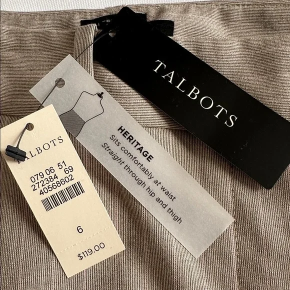 Beige Pinstripe Dress Pants - Picture 10 of 16